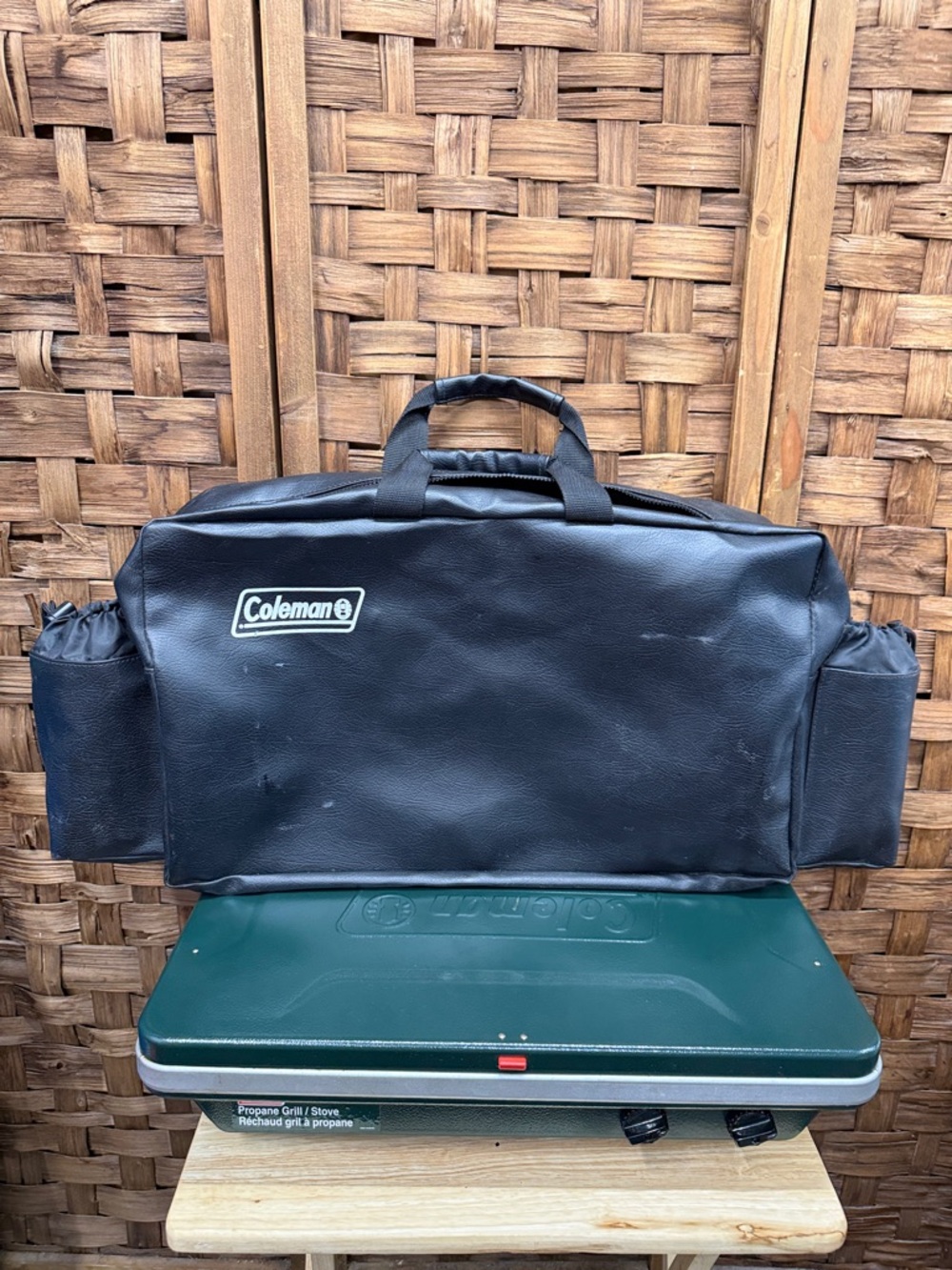 Coleman Propane Grill Stove with Transport Bag with Pockets for Tank